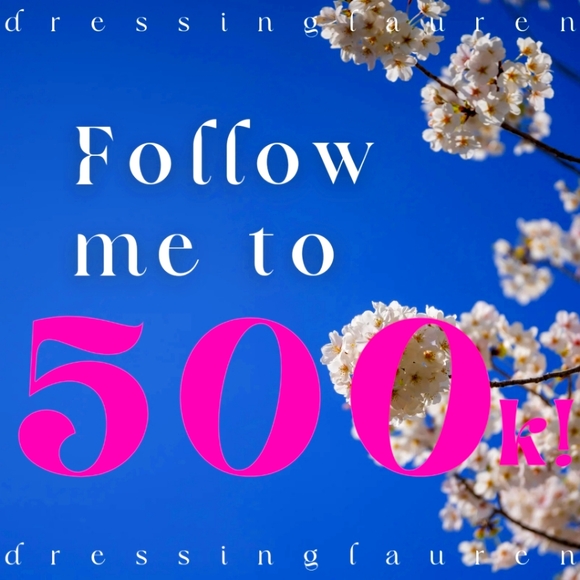 Other - Follow Game! Made it to 500k! Thank you! **I won't spam you w this listing** 💙
